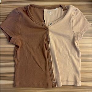 pacsun two-tone top